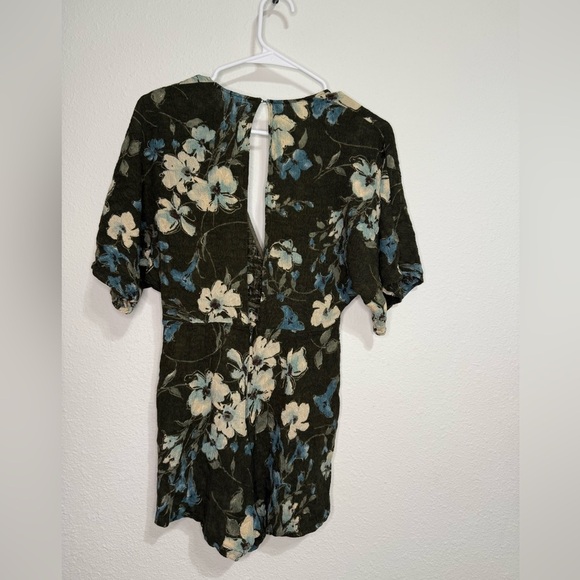 Reformation Green and Blue Floral Romper - Picture 3 of 3